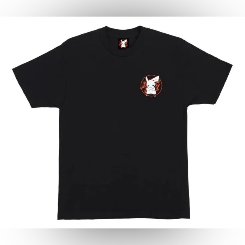 Santa Cruz Skateboards X Pokemon Shirt Pikachu Black Size Medium NWT